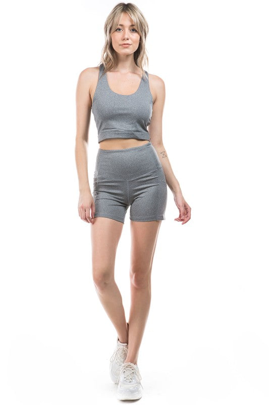 Simple Active Shorts Set