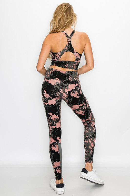 Crop Top Active Wear Set
