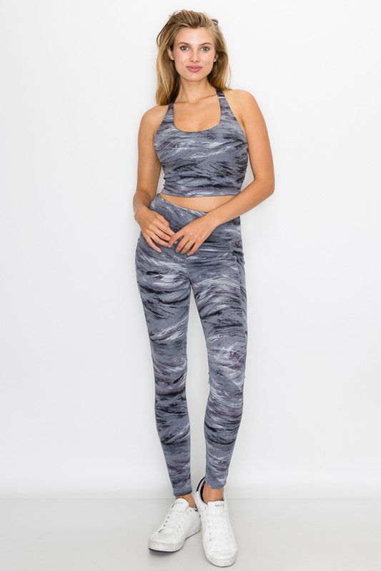 Crop Top Active Wear Set