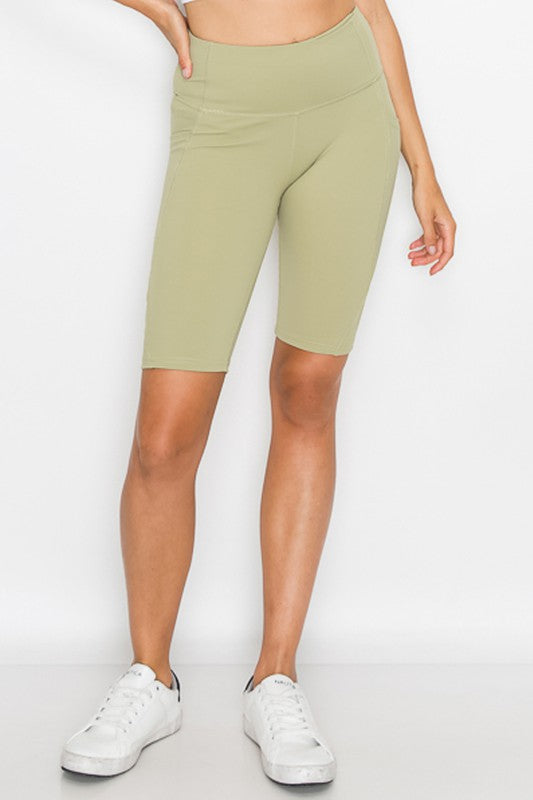 Second-Skin Feel Biker Shorts with pockets