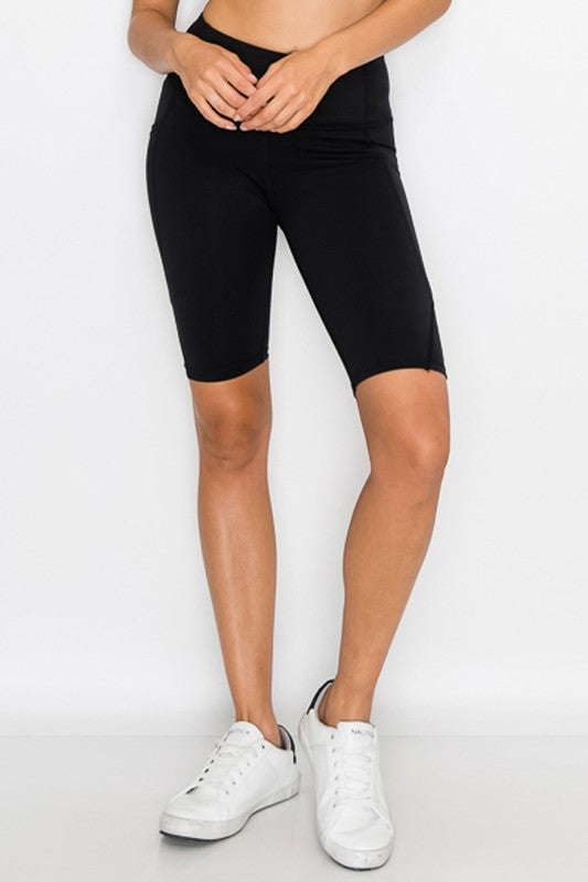 Second-Skin Feel Biker Shorts with pockets