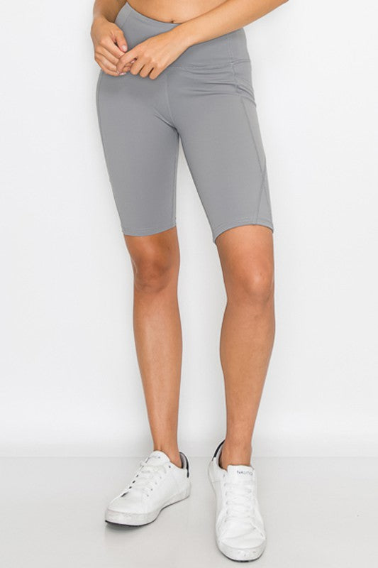 Second-Skin Feel Biker Shorts with pockets