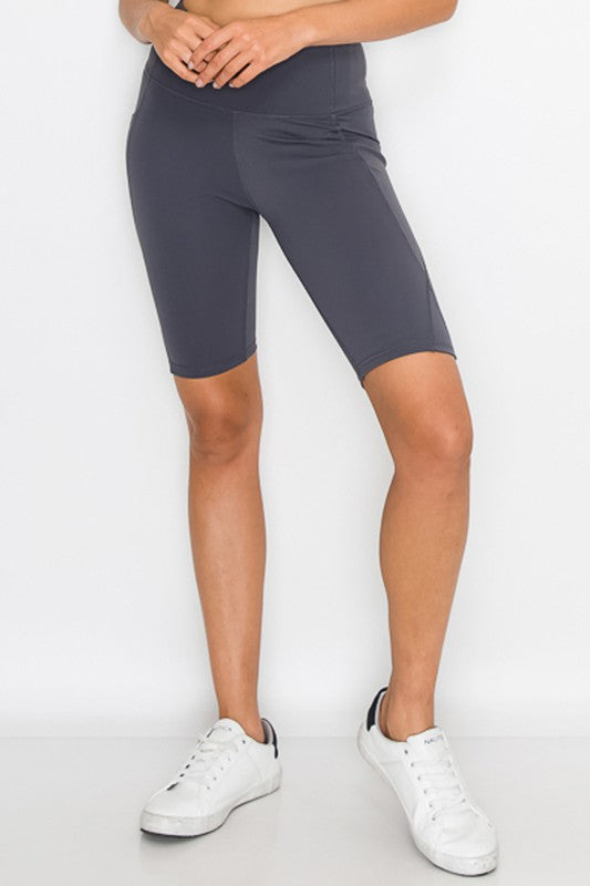 Second-Skin Feel Biker Shorts with pockets