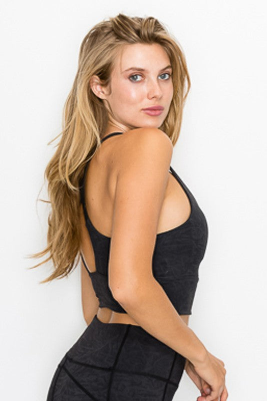Hallow Race Back Crop Top