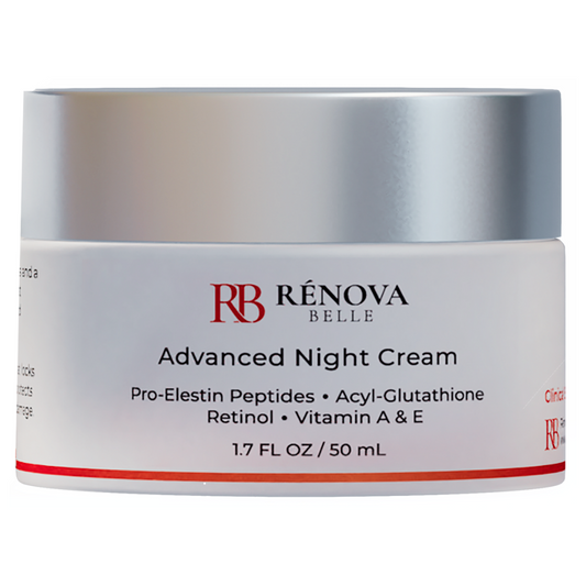 Retinol Night Cream, Peptides, Acyl Glutathione for Face and Neck - Anti Aging Moisturizer