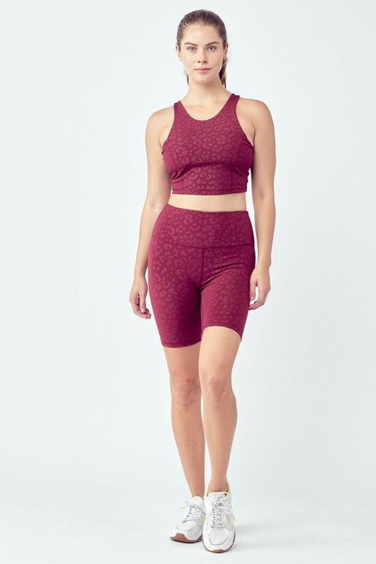Fringed Leopard Pattern Active Set