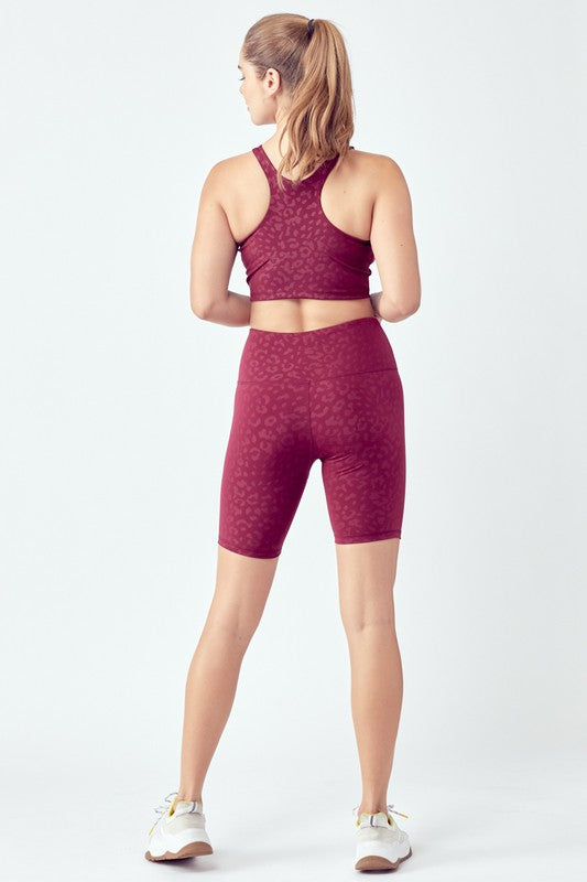 Fringed Leopard Pattern Active Set