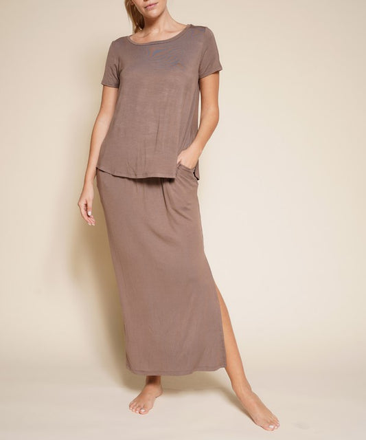 Bamboo classic Top with skirt set.