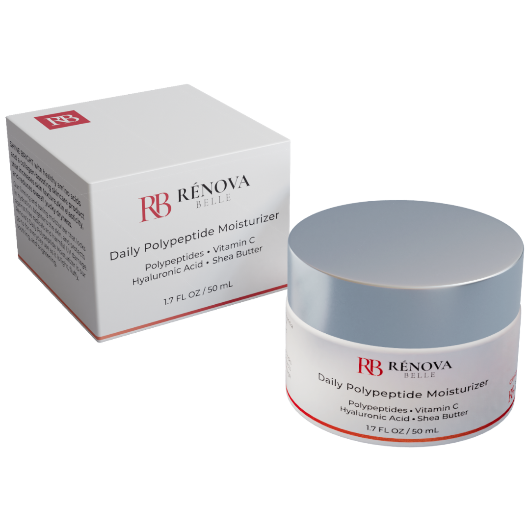 Polypeptides Daily Moisturizer + Pure Vitamin C + Hyaluronic Acid + Shea Butter