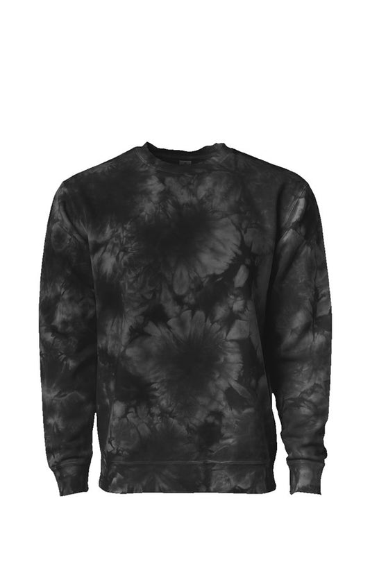 Black Tie Dye Crewneck