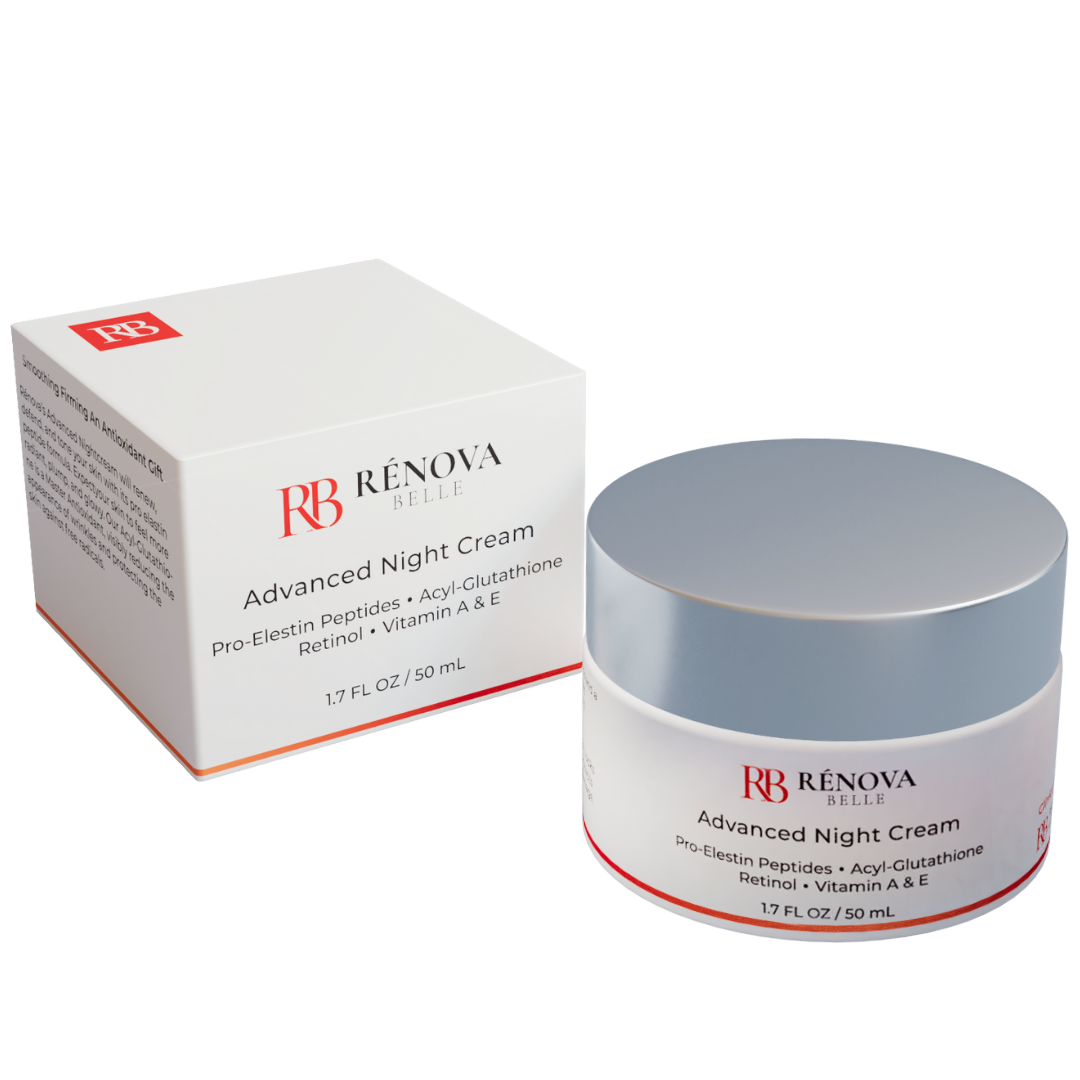 Retinol Night Cream, Peptides, Acyl Glutathione for Face and Neck - Anti Aging Moisturizer