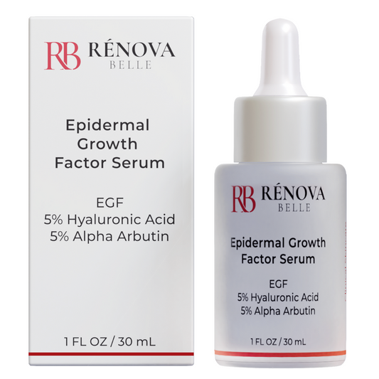 Epidermal Growth Factor EGF Serum + Hyaluronic Acid 5% + Alpha Arbutin 5% Renew & Repair Skin