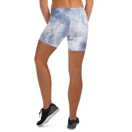 Alexa Sky Blue Tie Dye Shorts