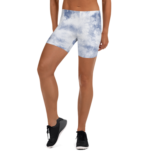 Alexa Sky Blue Tie Dye Shorts