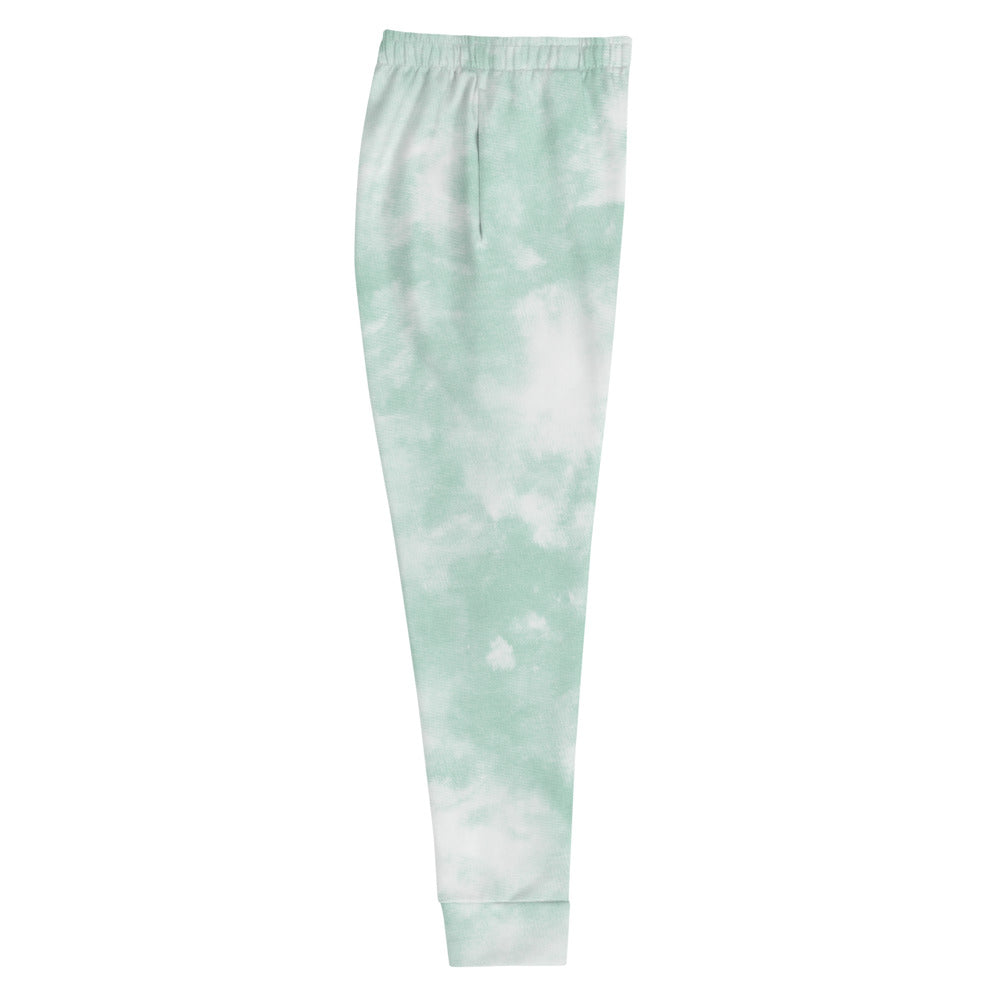 Women's Joggers Green Tie Dye