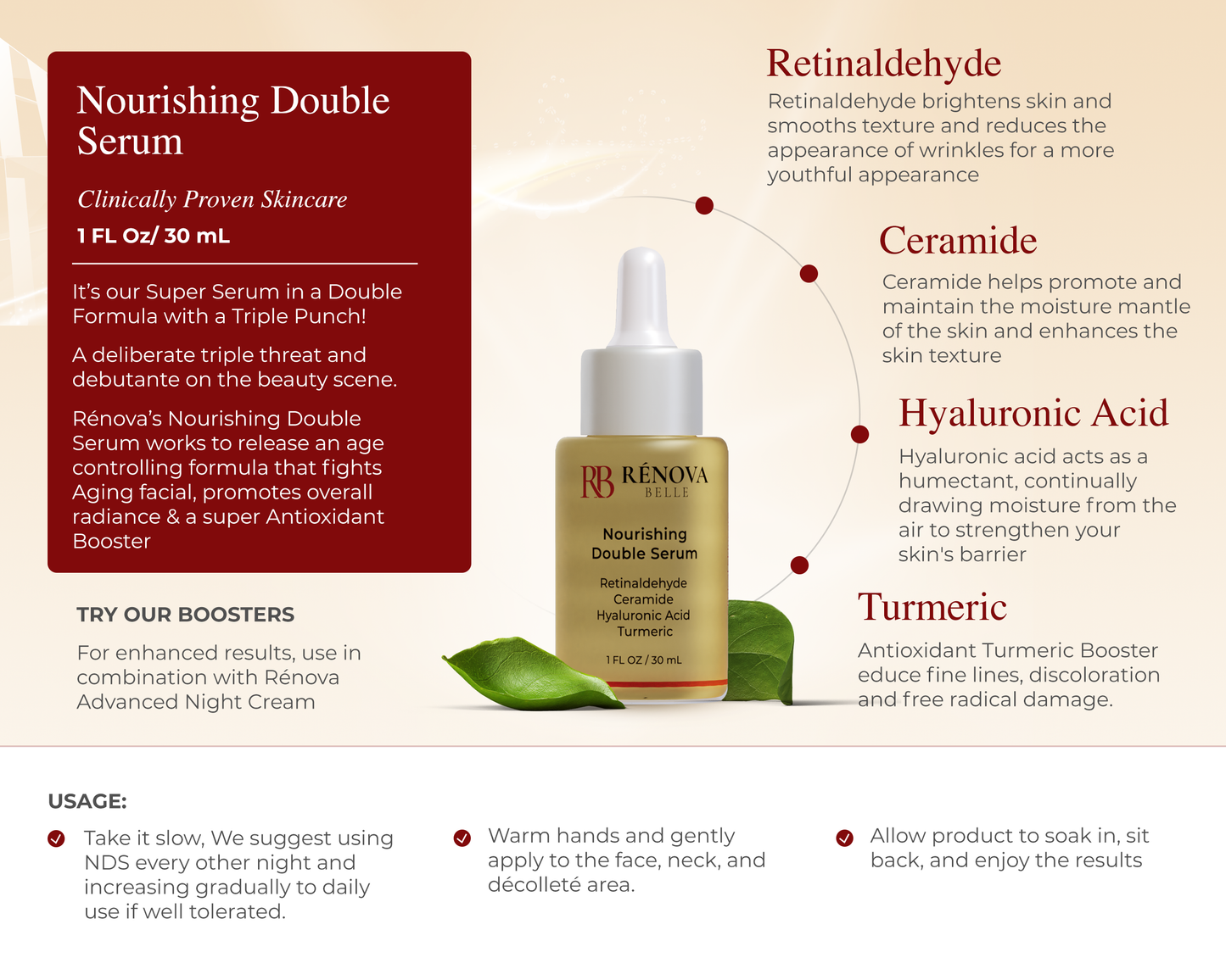 Retinal (Retinaldehyde) Serum + Ceramides + Hyaluronic Acid + Turmeric | Better than Retinol