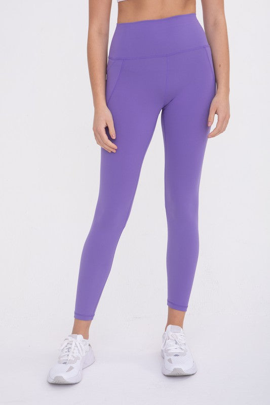 Tapered Band Essential Solid Highwaist Leggings