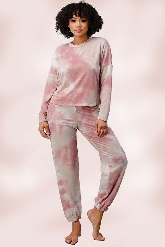 Tie dye Lounge wear set Jogger Pajama Jogger set