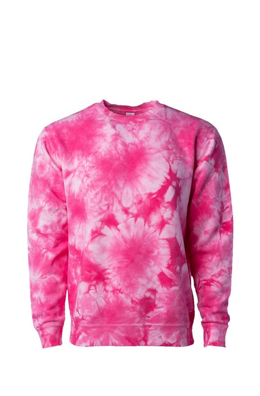 Pink Tie Dye Crewneck