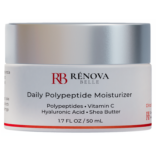 Polypeptides Daily Moisturizer + Pure Vitamin C + Hyaluronic Acid + Shea Butter