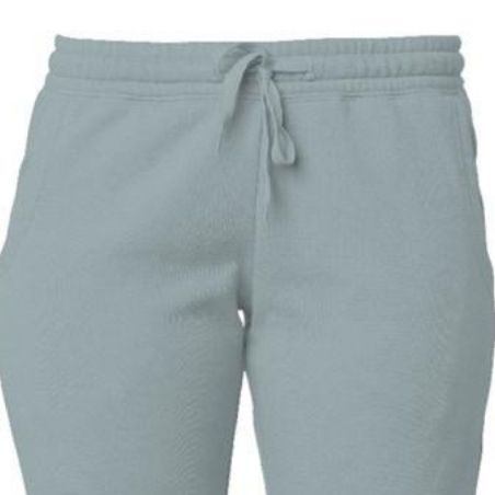 Kristy Womens Mint Ultra Soft Joggers Close Up Tie
