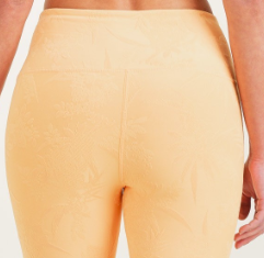 Hannah Paradise Champagne Colored Leggings Activewear