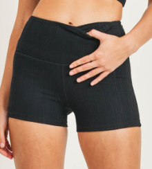 Abby Black Activewear Shorts