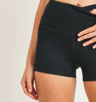 Abby Black Activewear Shorts